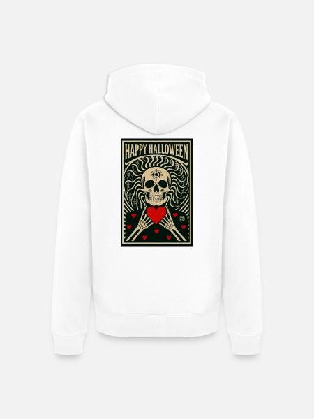 la_mort_vous_va_si_bien - Unisex Premium Organic Zip Hoodie - white