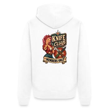 Réservé aux membres du Klingenclub - Veste à capuche bio Premium Unisexe - blanc - Dos - Thijin (182cm)