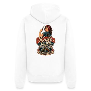 Blade Club Vintage Pin-Up - Veste à capuche bio Premium Unisexe - blanc - Dos - Thijin (182cm)