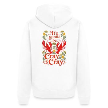 Fête des écrevisses - Ça va être fou - Veste à capuche bio Premium Unisexe - blanc - Dos - Thijin (182cm)