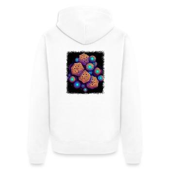 dove of peace peace for paris funny sayings hippie - Unisex Premium Bio Zip Hoodie - Weiß - Hinten - Thijin (182cm)