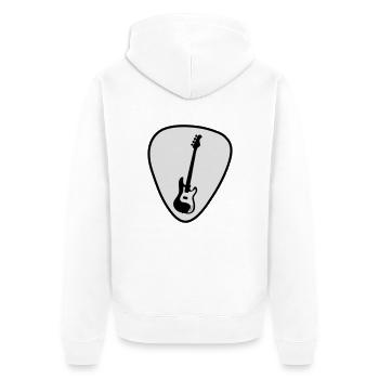 guitare - Veste à capuche bio Premium Unisexe - blanc - Dos - Thijin (182cm)