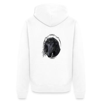 Black Beauty - Unisex Premium Organic Zip Hoodie - white - Back - Thijin (182cm)