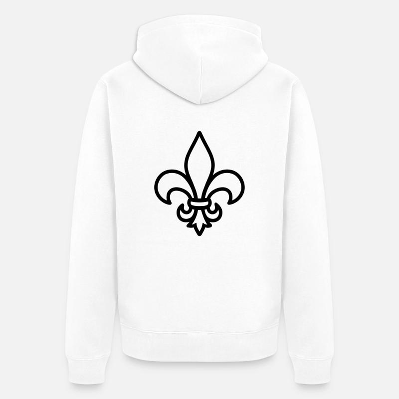 Lis - Veste à capuche bio Premium Unisexe - blanc