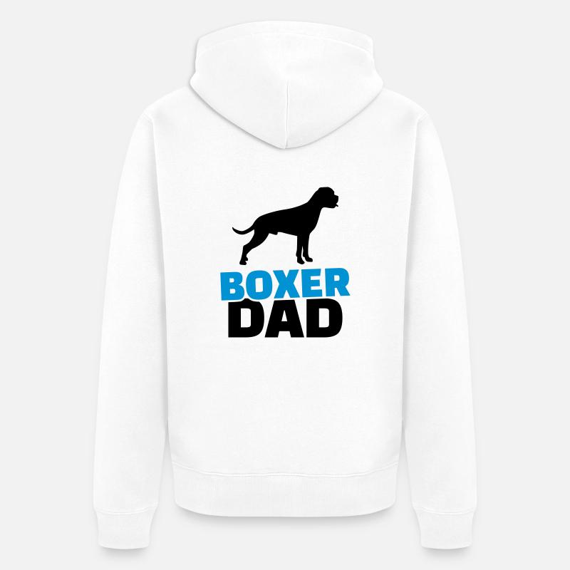 Boxer - Unisex Premium Bio Zip Hoodie - Weiß