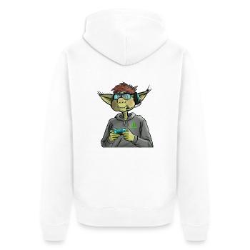 Geek korrigan - Veste à capuche bio Premium Unisexe - blanc - Dos - Thijin (182cm)