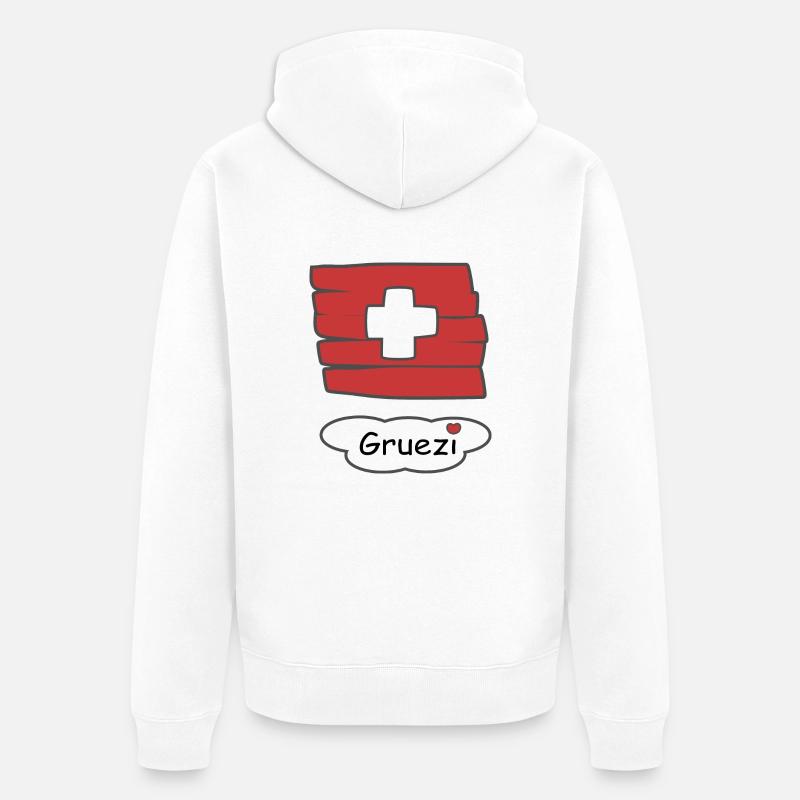 Formules de politesse - Veste à capuche bio Premium Unisexe - blanc