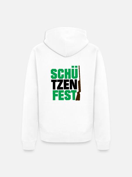 Schützenfest - Unisex Premium Bio Zip Hoodie - Weiß