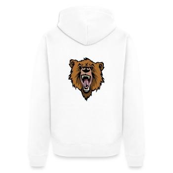 bear - Veste à capuche bio Premium Unisexe - blanc - Dos - Thijin (182cm)