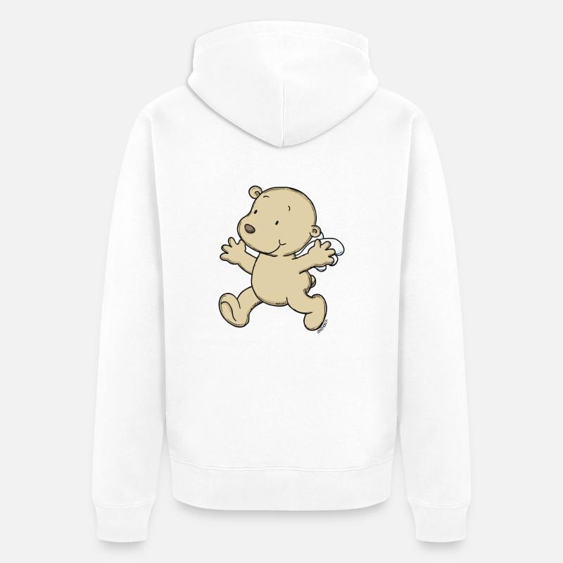 Engel_Teufel06 - Veste à capuche bio Premium Unisexe - blanc