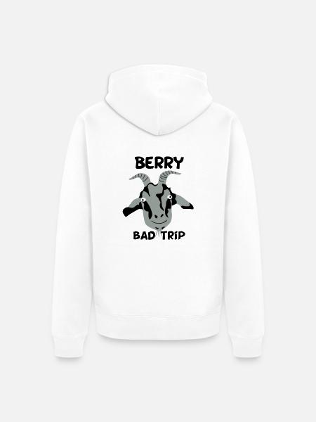 Berry Bad Trip - Veste à capuche bio Premium Unisexe - blanc