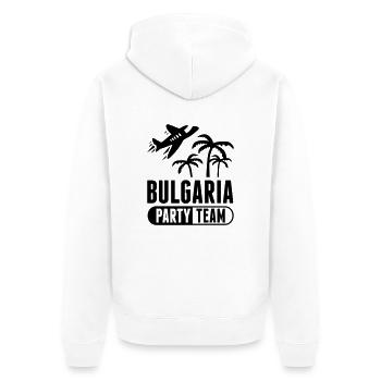 bulgaria_party_team_ta1 - Veste à capuche bio Premium Unisexe - blanc - Dos - Thijin (182cm)