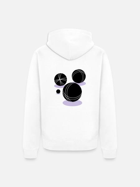 boule - Unisex Premium Bio Zip Hoodie - Weiß