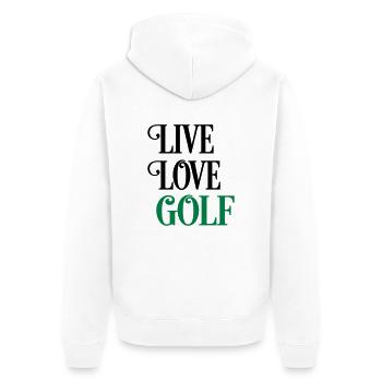 golf - Veste à capuche bio Premium Unisexe - blanc - Dos - Thijin (182cm)