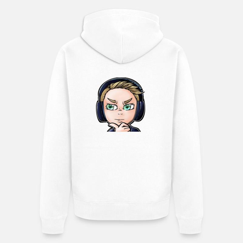 Réfléchir - Veste à capuche bio Premium Unisexe - blanc
