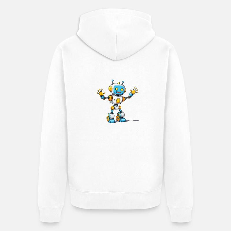 Algorithme de motivation - Veste à capuche bio Premium Unisexe - blanc