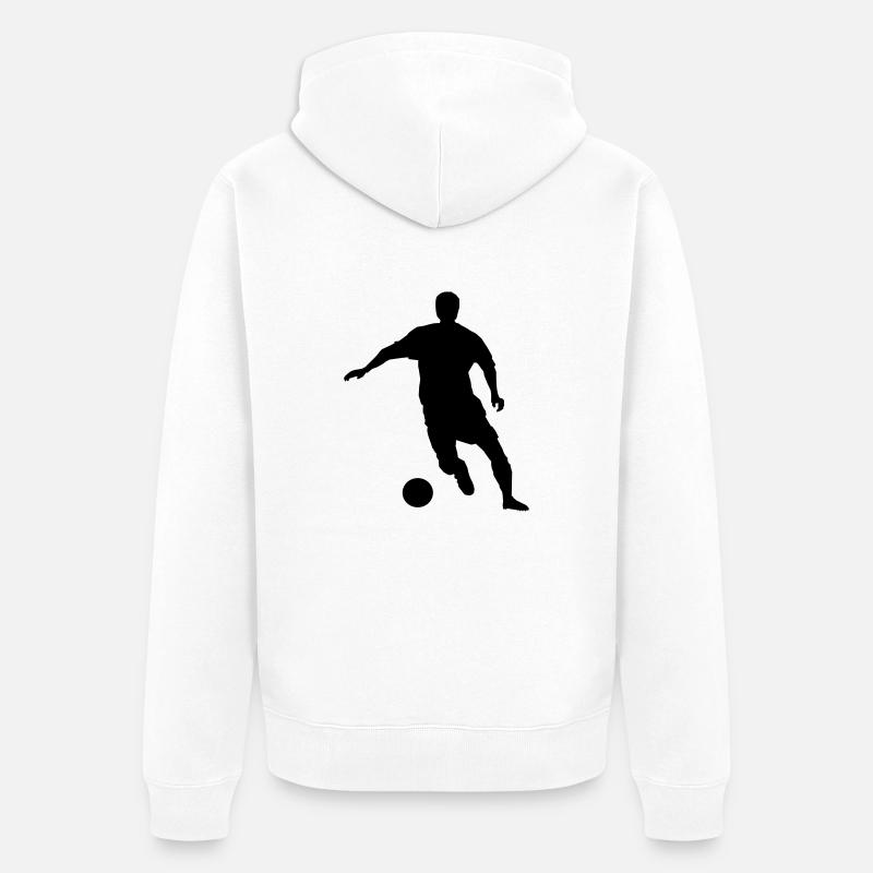 Foot - Veste à capuche bio Premium Unisexe - blanc