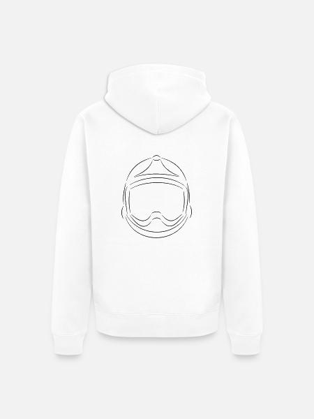casque pompier xf - Veste à capuche bio Premium Unisexe - blanc