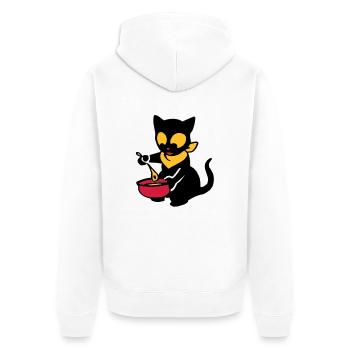 Georgie a du bol - Veste à capuche bio Premium Unisexe - blanc - Dos - Thijin (182cm)