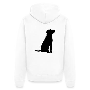 dog - Veste à capuche bio Premium Unisexe - blanc - Dos - Thijin (182cm)