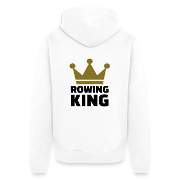Rowing King - Veste à capuche bio Premium Unisexe - blanc - Dos - Thijin (182cm)