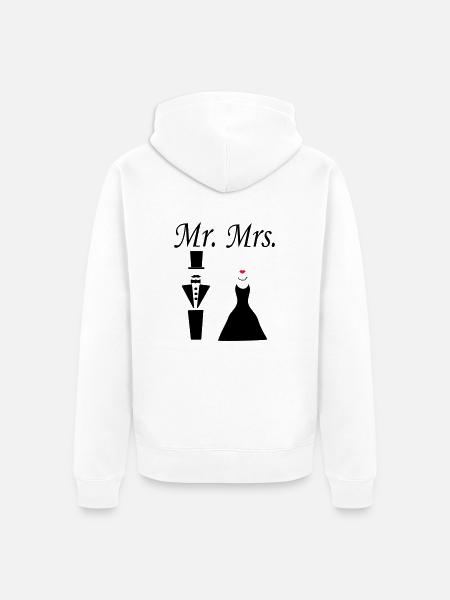 mrmrs_222 - Unisex Premium Bio Zip Hoodie - Weiß