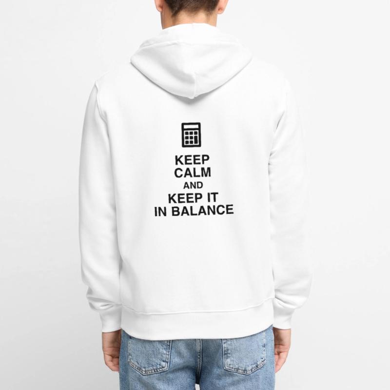 comptable / comptabilité / compter / chiffre Veste à capuche bio Premium Unisexe