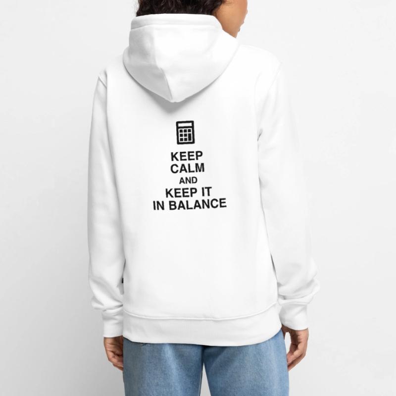 comptable / comptabilité / compter / chiffre Veste à capuche bio Premium Unisexe