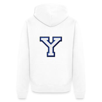 Varsity Y Yale - Veste à capuche bio Premium Unisexe - blanc - Dos - Thijin (182cm)