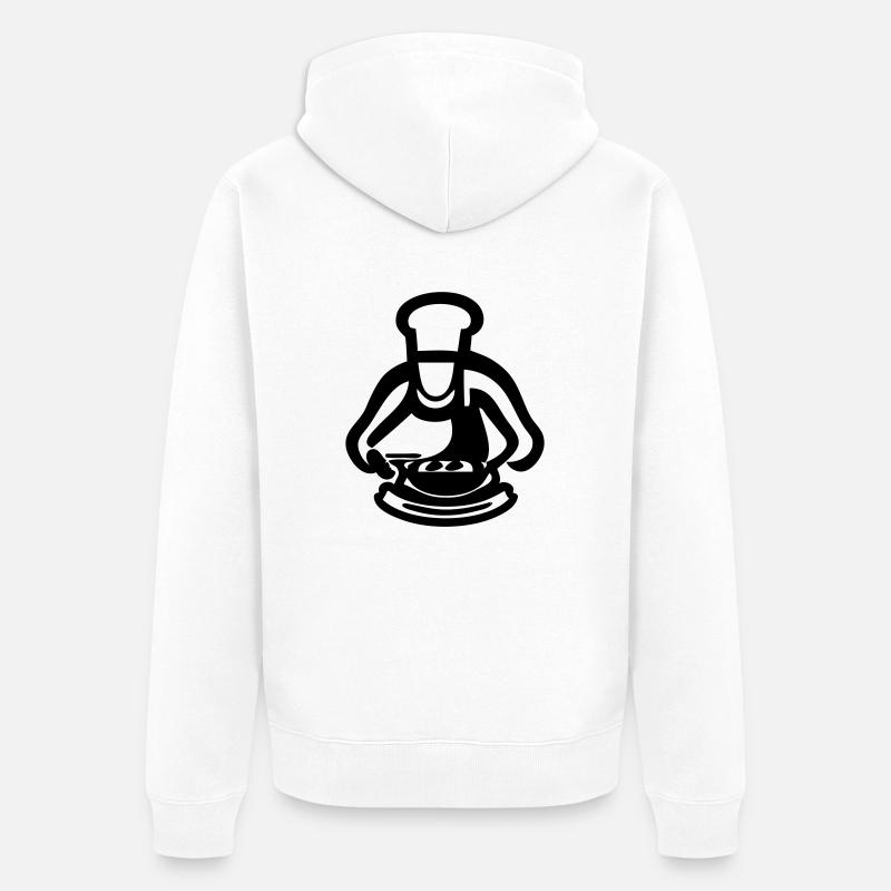 Le Master Chef - Veste à capuche bio Premium Unisexe - blanc