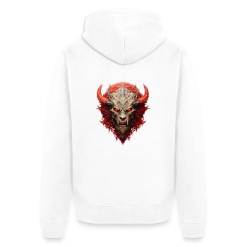 Démons : Des êtres mystiques de l’au-delà ? - Veste à capuche bio Premium Unisexe - blanc - Dos - Thijin (182cm)