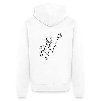 Diable - Veste à capuche bio Premium Unisexe - blanc - Dos - Thijin (182cm)