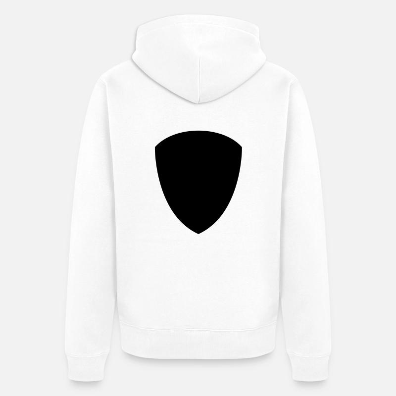 Shield - Veste à capuche bio Premium Unisexe - blanc