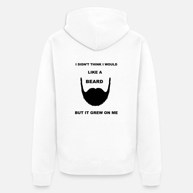 Beard - Veste à capuche bio Premium Unisexe - blanc