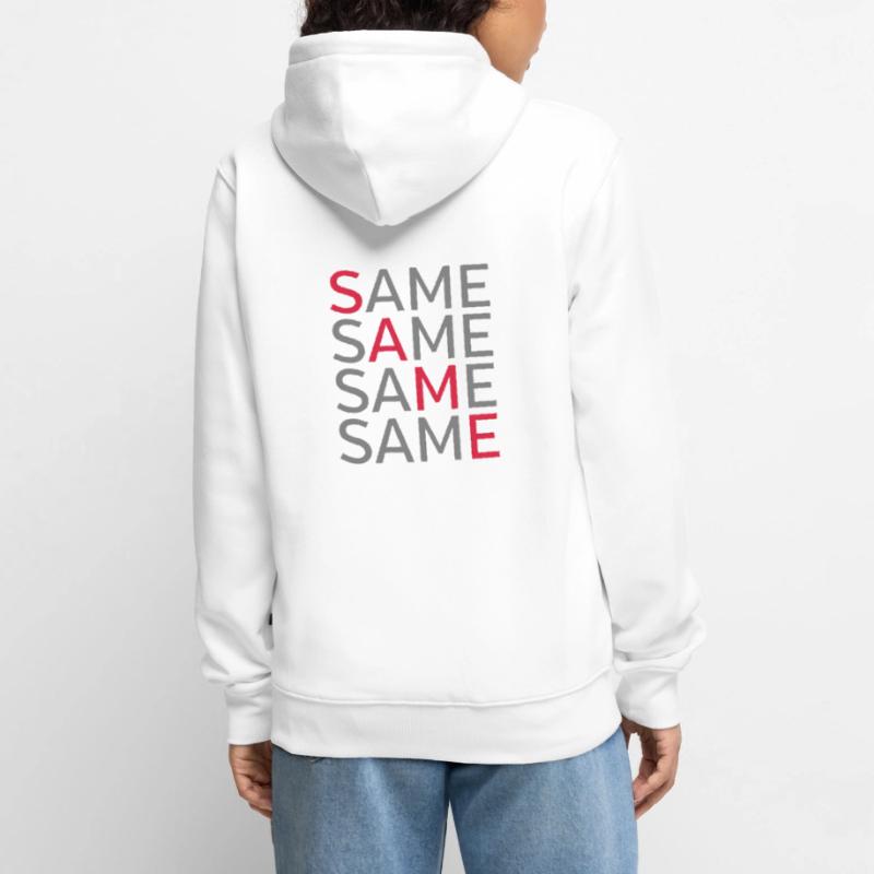Same Same Same Same Unisex Premium Bio Zip Hoodie