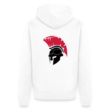 spartan_1 - Veste à capuche bio Premium Unisexe - blanc - Dos - Thijin (182cm)