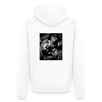 IMG 20201215 002815 057 2 - Unisex Premium Organic Zip Hoodie - white - Back - Thijin (182cm)