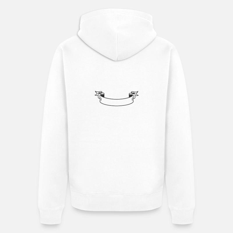 Banner - Veste à capuche bio Premium Unisexe - blanc