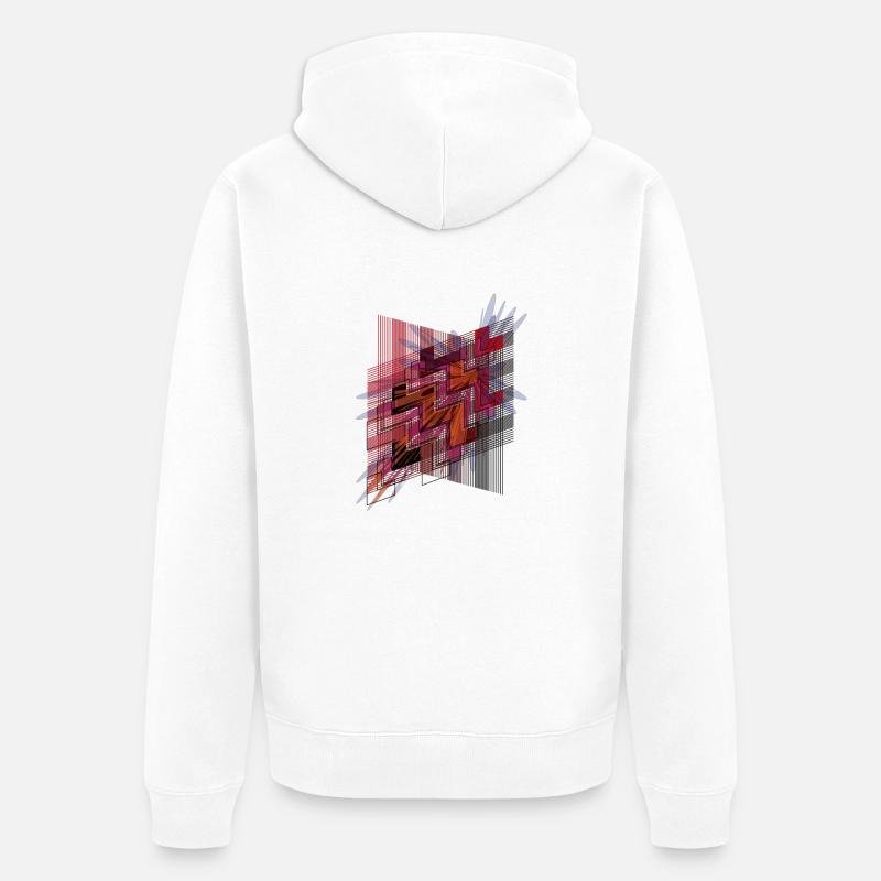 hyperspace5 - Veste à capuche bio Premium Unisexe - blanc