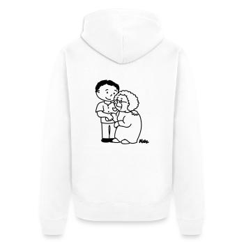Altenpfleger - Unisex Premium Organic Zip Hoodie - white - Back - Thijin (182cm)