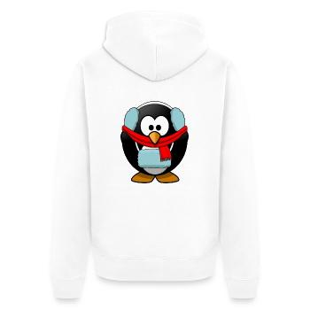 penguin93 - Veste à capuche bio Premium Unisexe - blanc - Dos - Thijin (182cm)