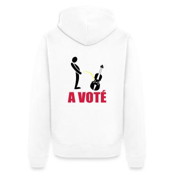 A voté - Veste à capuche bio Premium Unisexe - blanc - Dos - Thijin (182cm)