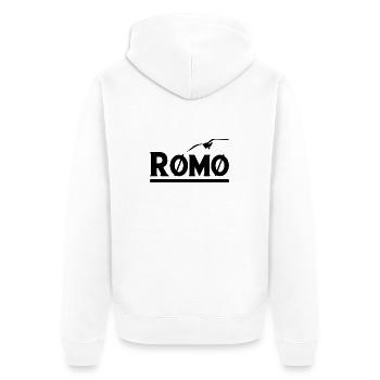 Logo romain - Veste à capuche bio Premium Unisexe - blanc - Dos - Thijin (182cm)