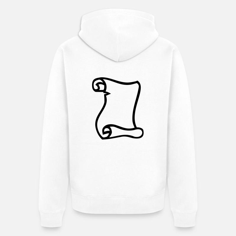 Papier - Veste à capuche bio Premium Unisexe - blanc