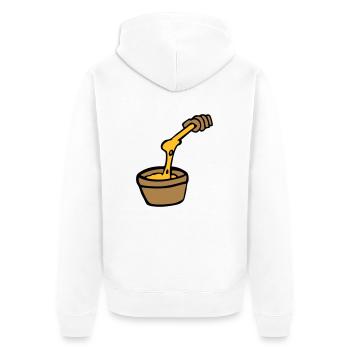 Koch Fondue Käse Aligot Käsefondue französische K - Unisex Premium Bio Zip Hoodie - Weiß - Hinten - Thijin (182cm)