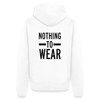 Nothing To Wear - Veste à capuche bio Premium Unisexe - blanc - Dos - Thijin (182cm)