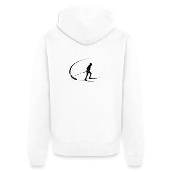 Long-terme - Veste à capuche bio Premium Unisexe - blanc - Dos - Thijin (182cm)