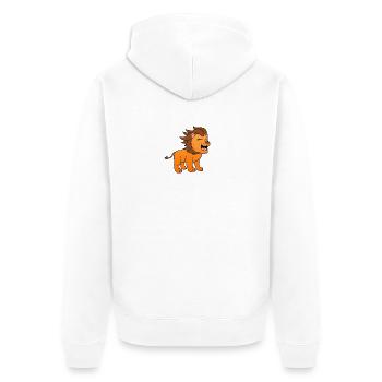 Lion lion - Veste à capuche bio Premium Unisexe - blanc - Dos - Thijin (182cm)