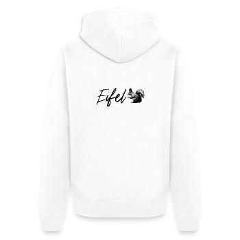 Eifel Eichhörnchen Natur - Unisex Premium Bio Zip Hoodie - Weiß - Hinten - Thijin (182cm)