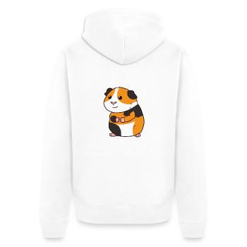 Cochon d'Inde - Veste à capuche bio Premium Unisexe - blanc - Dos - Thijin (182cm)